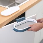 Support de sac poubelle au - dessus de larmoire - 26x12 cm - bleu - avec couvercle suspendu - pour cuisine ...