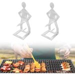 Support à saucisses - haute qualité - acier inoxydable - 2 pièces - design créatif - 205 x 75 mm Support à saucisses - haute qualité - acier inoxydable - 2 pièces - design créatif - 205 x 75 mm