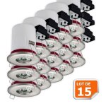 Support de spot bbc etanche ip65 inox 87mm avec douille gu10 automatique - lampesecoenergie - ref. 830 ...