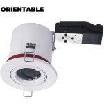 Support de spot - bbc - blanc - douille gu10 - tanche  lair - nergie a + +