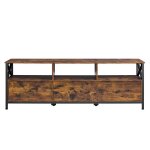 Support t�l� jusqu?� 65 pouces espace de rangement g�n�reux 147 x 40 x 50 cm marron et noir