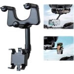 Support t�l�phone r�troviseur pour voiture t�l�phone portable et t�l�phone portable � 360 � t�l�phone ...