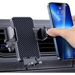 Support t�l�phone voiture [compatible avec les �tuis �pais] porte telephone voiture rotatif � 360 degr�s ...