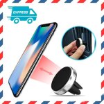 Support t�l�phone voiture magn�tique aimant argent pour iphone x samsung huawei