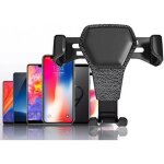 Support tlphone voiture - universel - rglable - fixation grilles daration - noir - magntique