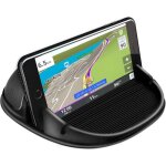 Support t�l�phone voiture tableau de bord antid�rapant compatible tous smartphones noir