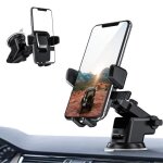 Support t�l�phone voiture ventouse 360� rotation pour voitureadapt� tableau bord pare - brise pour iphone ...