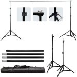 Support de toile de fond pour studio photo kshioe - rideau 2x3m - noir