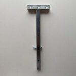 Support de toiture plat pour chenil chien sur mesure en m�tal 20 x 20 mm - kenilux gris