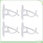 Supports de tringle � rideau - fafeicy - 4pcs - auto - adh�sifs - �