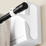 Support tringle rideaux sans per�age pour coffre volet roulant - fixation auto - adh�sive lot de 2 pour ...