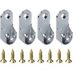 Support de tringle � rideau supports4 pi�ces support tringle 16mm supports de tige � bride en alliage ...