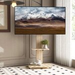 Support tv mobile 32 - 75 sur roulettes ? chariot tv hauteur r�glable avec �tag�res inclinaison 30� / ...