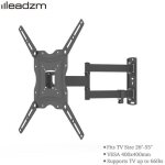 Support tv mural pour Écrans de 26 à 55 max vesa 400x400mm avec bras orientable et inclinable - alightup ... Support tv mural pour Écrans de 26 à 55 max vesa 400x400mm avec bras orientable et inclinable - alightup ...
