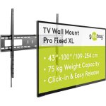 Support tv mural fixe 43 - 100 pouces 305 mm vesa 900x600 charge lourde jusqu� 75 kg - pro fixed xl - ...