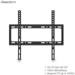 Support tv mural fixe pour ecran plat 26 - 55 de tlvision led - lcd - plasma vesa 400 * 400 mm charge ...