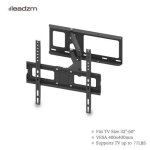 Support tv mural inclinable pivotant  mouvement complet pour tlviseur 32 - 60 maximum 35kgvesa 400 ...