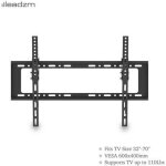 Support tv mural plat inclinable universel 32 - 70 pouces fixation murale vesa 400 * 600