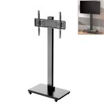 Support tv sur roulettes - divit fr1 - 23 - 60 - noir - acier 60 kg