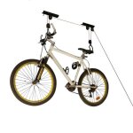 Support v�lo plafond - 20 kg - �l�vateur � poulie - rangement v�lo - frein automatique de maintien de ...