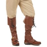 Sur - bottes marron simili cuir lacets et lanire cloute adulte - taille unique