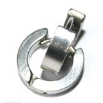 D�tails sur boucles doreilles homme creole anneau acier 316l inoxydable unis diametre 8mm