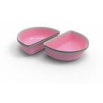 Surefeed lot de 2 demi - bols pour distributeur de nourriture - rose
