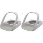 Surefeed lot de 2 distributeurs de nourriture  puce lectronique - blanc (livr avec un bol simple un ...