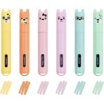 Legami teddy's style lot de 6 mini surligneurs ? jaune, pêche, rose, lilas, bleu clair, vert clair ? ... Legami teddy's style lot de 6 mini surligneurs ? jaune, pêche, rose, lilas, bleu clair, vert clair ? ...