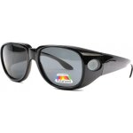 - eye wear - surlunettes de soleil polarisantes noire confort fysha - noir