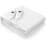 Surmatelas chauffant 2 places 100w 160x140 cm 6 température & 2 télécommande lavable en machine Surmatelas chauffant 2 places 100w 160x140 cm 6 température & 2 télécommande lavable en machine