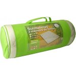 Alpes blanc - surmatelas � m�moire de forme 140x190 cm en visco et fibre de bambou 55 cm - soutien du ...