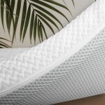 Surmatelas m�moire de forme 80 x 180 cm �paisseur 5 cm bambou respirant hypoallerg�nique - fabriqu� en ...