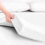 Surmatelas m�moire de forme 160x200 cm - �paisseur 4 cm - confort ergonomique soutien du dos housse respirante ...