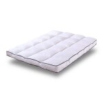 Surmatelas plumes 200x200 by sampur 100% plumes de canard mi - ferme et moelleux �paisseur 8 cm