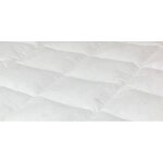 Alpes blanc - surmatelas en plumes 140x190 cm ? fabrication fran�aise ? confort h�telier haut de gamme ...