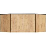 Surmeuble pour armoire akord s100 ch�ne craft 100 cm 2 portes 3 �tag�res 100x50x55 cm