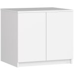 Surmeuble pour armoire akord s60 blanc 60 cm 2 portes fa�ade blanche 2 �tag�res 60x51x55 cm
