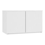 Surmeuble pour armoire akord s90 blanc 90 cm 2 portes façade blanche 2 étagères 90x51x55 cm Surmeuble pour armoire akord s90 blanc 90 cm 2 portes façade blanche 2 étagères 90x51x55 cm