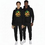 Surv�tement - npz - inspir� s�n�gal 2025 - noir - ensemble enfant (haut + pantalon) - blason double champion ...