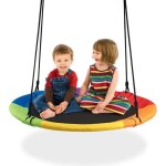 Suspendu balanoire nid doiseau 100cm pour enfants adulte jardin hauteur rglable de 100  160cmcharge ...