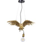 Suspension - kare - chouette dore - longueur de cble 180 cm - douille e27 - 40 watts max