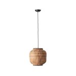 Suspension dme - faro - tupai - rotin noir - e27 - 2700k - intrieur