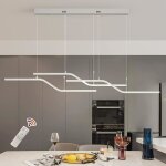 Suspension led ganeed - moderne - intensité variable - télécommande - forme de z - 45w - blanc 52 Suspension led ganeed - moderne - intensité variable - télécommande - forme de z - 45w - blanc 52