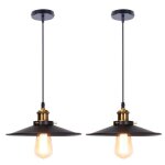 Suspension luminaire intrieur - abat - jour en mtal - 260mm x 90mm - plafonnier lustre ampoule non ...