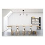 Suspension luminaire lustre light - home - modle tuluza - plafond mtal et verre - e27 - 2 lumires ...