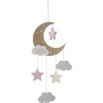 Suspension lune rose