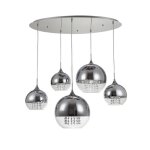 Suspension maytoni moderne avec pampilles en cristal excl. 5 x e27 60w 220v Suspension maytoni moderne avec pampilles en cristal excl. 5 x e27 60w 220v