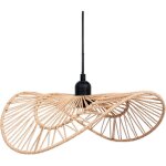 Suspension - ozanna - abat - jour cordes en papier tress�es - 65 cm diam�tre - style boh�me