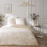 Parure de lit 2 personnes en satin de coton rversible 240x220cm